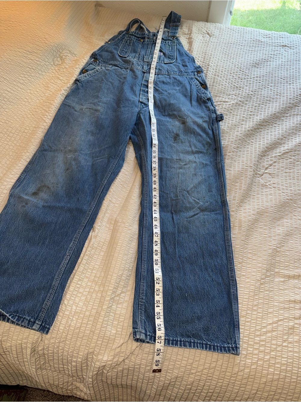Vintage Grungy Big Smith Classic Workwear Overalls large - Picture 8 of 9